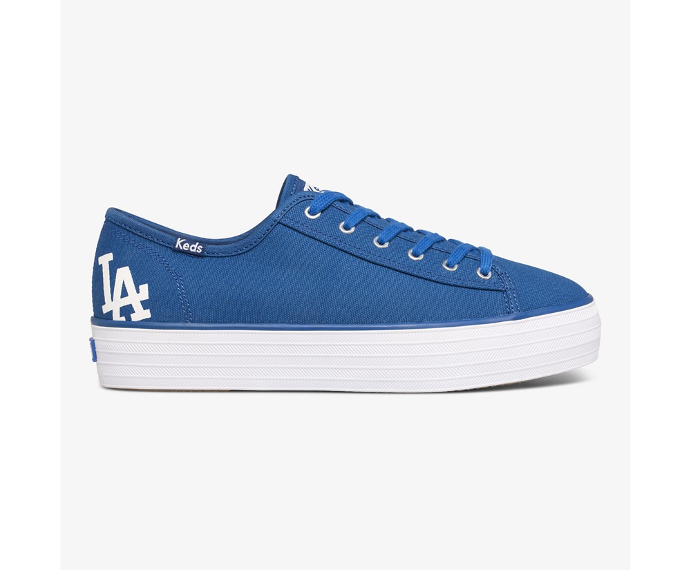 Basket Keds Femme Bleu - Triple Kick Mlb® - 431-GABLFH